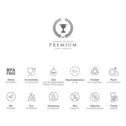 SHAKER 400ml - Circle technology SHK004, Biały