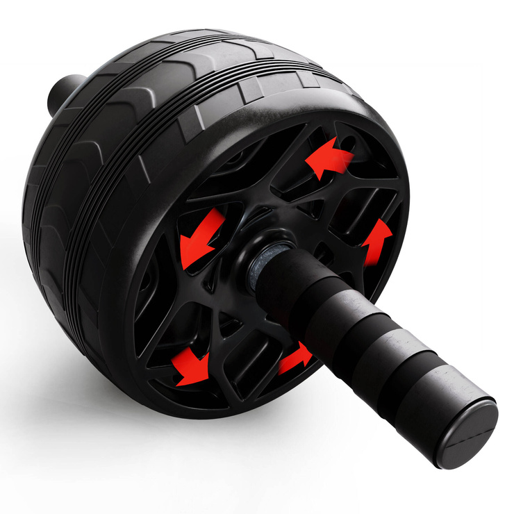 KÓŁKO ROLLER DO ĆWICZEŃ MIĘŚNI BRZUCHA ABS WHEEL ROZCIĄGANIE ROLOWANIE  