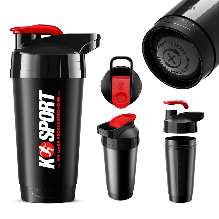 SHAKER 700ml - Circle technology SHK002, Czarny