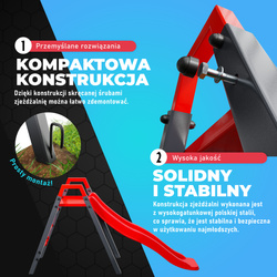 Zjeżdżalnia ogrodowa modułowy metalowy plac zabaw dla dzieci KSOZ013S