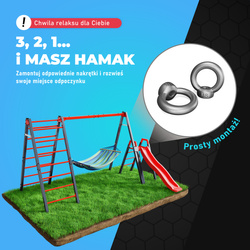 Huśtawka ogrodowa z drabinką podwójna i zjeżdżalnia bocianie gniazdo KSOZ020