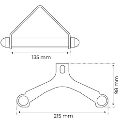 U007 UCHWYT TRÓJKĄTNY DO WYCIĄGU