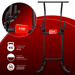 DRĄŻEK+PORĘCZE TRENINGOWE STACJONARNE DO ĆWICZEŃ PODCIĄGANIA MFX005