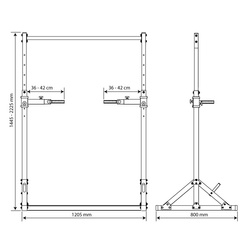 DRĄŻEK + PORĘCZ DO PODCIĄGANIA KSSL060/DIP