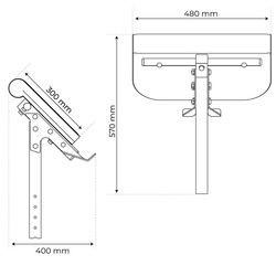 Modlitewnik do ćwiczeń ławek z asekuracją KSSL013/2