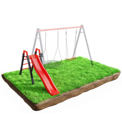 Zjeżdżalnia ogrodowa modułowy metalowy plac zabaw dla dzieci KSOZ013S