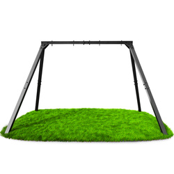 WZMOCNIONA HUŚTAWKA OGRODOWA PREMIUM dla dzieci BOCIANIE GNIAZDO STELAŻ podwójny PKS001