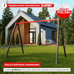 HUŚTAWKA OGRODOWA dla dzieci BOCIANIE GNIAZDO STELAŻ podwójny  KSOZ015