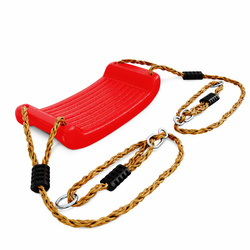 Huśtawka dla dzieci - deska, płaska CZERWONA