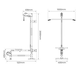 WYCIĄG atlas BRAMA do ĆWICZEŃ ściany GÓRNY DOLNY z siedziskiem KSSL017
