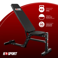 ŁAWKA treningowa regulowana do ćwiczeń KSSL010.2