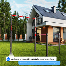 Drążek+poręcz do podciągania Zewnętrzny Ogrodowy-street workout KSOZ003