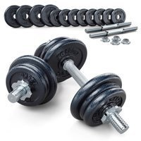 ZESTAW 24 KG GRYF KRÓTKI HANTLA 12 KG x 2 - 24 kg