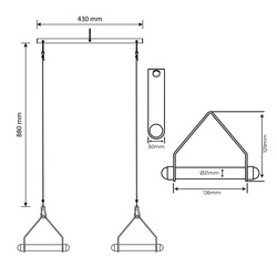 UCHWYT OBROTOWY DO WYCIĄGU  U012