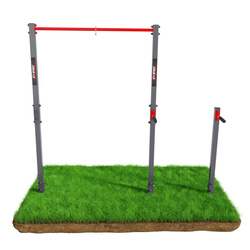 Drążek+poręcze do podciągania zewnętrzny ogrodowy-uchwyt na worek street workout  KSOZ002