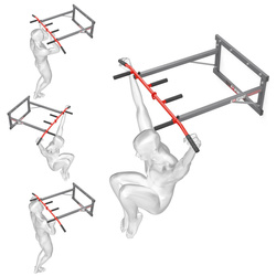 Drążek do ćwiczeń podciągania treningowy wielofunkcyjny MAX KSH022