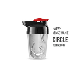 SHAKER 400ml - Circle technology SHK004, Biały