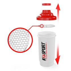 SHAKER  z sitkiem 700ml, K-SPORT 