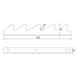 Uchwyt Wieszak Na gryfy Sztangi  WZMOCNIONY KSSL066