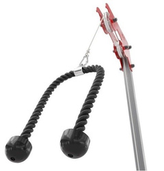 UCHWYT SZNUR DO ATLASU WYCIĄGU DO ĆWICZEŃ TRICEPS 70CM U009