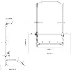 Suwnica Smitha-maszyna treningowa  pod ławkę KSSL022