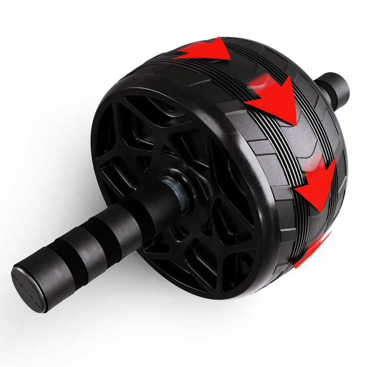 KÓŁKO ROLLER DO ĆWICZEŃ MIĘŚNI BRZUCHA ABS WHEEL ROZCIĄGANIE ROLOWANIE  