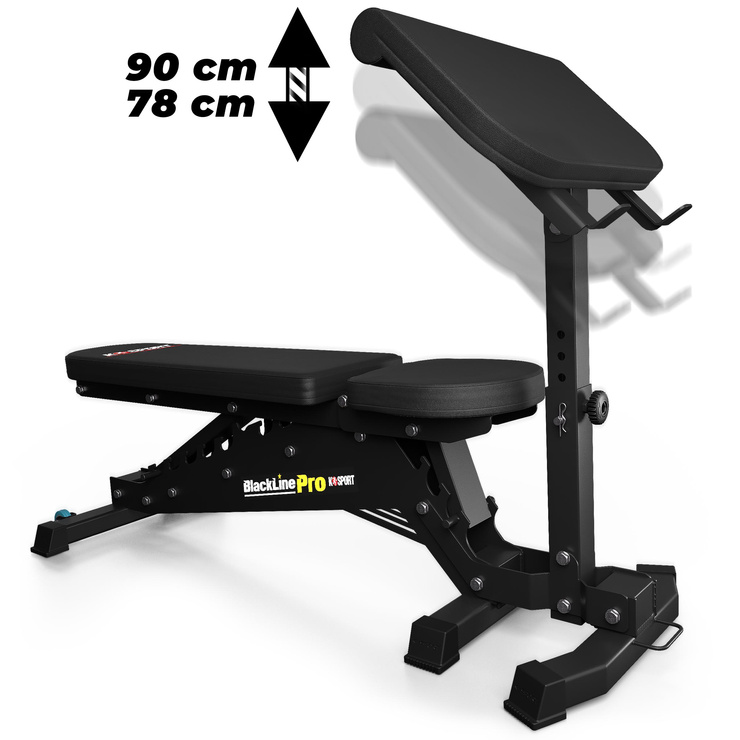 MODLITEWNIK do ławki KSG003 treningowy, PREACHER CURL