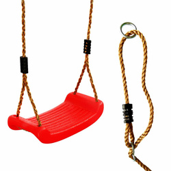 Huśtawka dla dzieci - deska, płaska CZERWONA