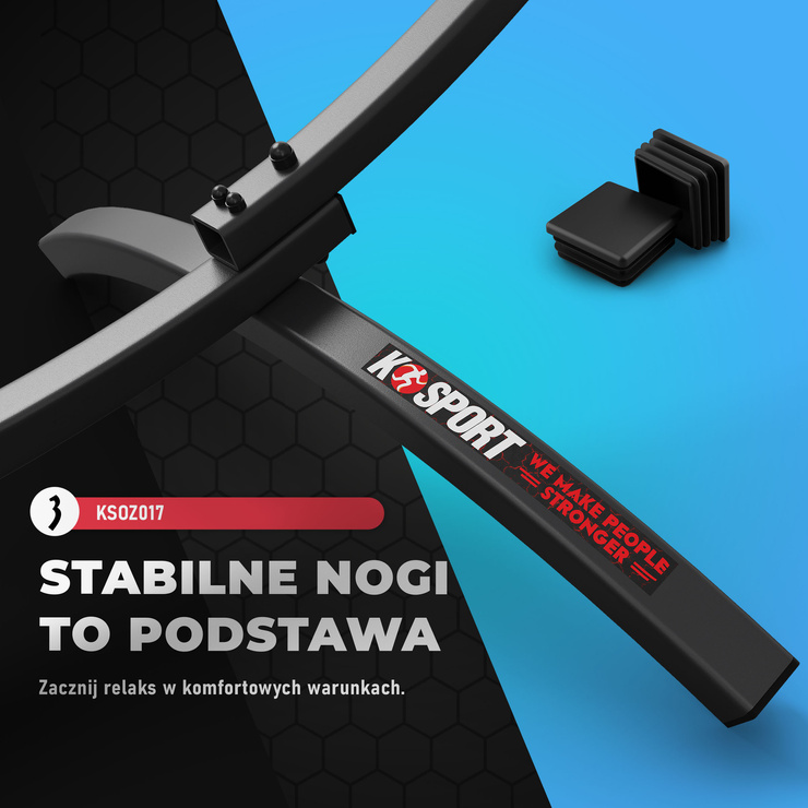 HAMAK + STELAŻ STALOWY KSOZ017 OGRODOWY DWUOSOBOWY OCYNKOWANY K-SPORT