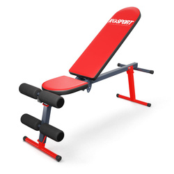 Ławka do ćwiczeń brzuszków skośna regulowana składana KSSL024