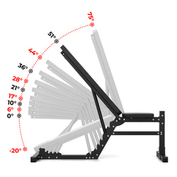 ZESTAW KSSL203 STOJAKI TRENINGOWE DO WYCISKANIA + ŁAWKA REGULOWANA