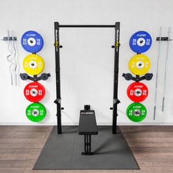 ZESTAW SKŁADANY KSG014 ŁAWKA + RACK STOJAKI DO WYCISKANIA