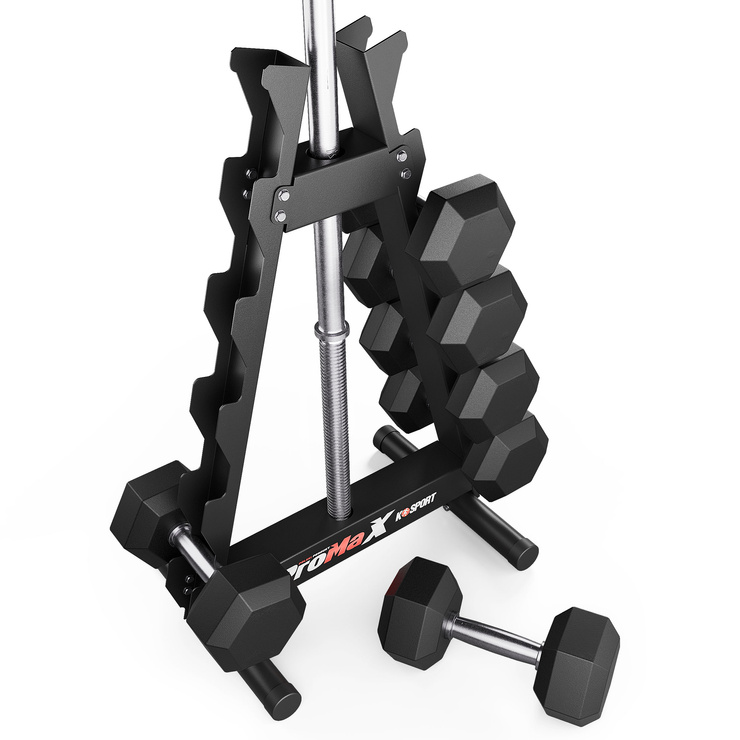 Stojak treningowy na Hantle i sztangę, gryf K-SPORT MFX035