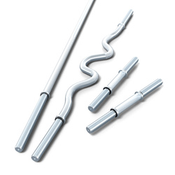 Zestaw KSSL125 Ławka + Stojaki Do Wyciskania | Składana, regulowana + Zestaw sztang + Obciążenia 95kg