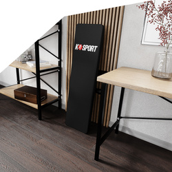 ZESTAW KSH076 STOJAKI (2SZT) TRENINGOWE DO WYCISKANIA + ŁAWKA SKŁADANA