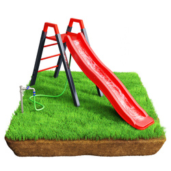 Zjeżdżalnia ogrodowa modułowy metalowy plac zabaw dla dzieci KSOZ013S