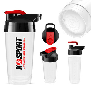 SHAKER 700ml - Circle technology SHK002, Biały/transparentny