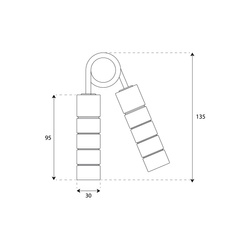 ŚCISKACZ aluminiowy Do Ćwiczeń RĄK DŁONI 68 KG