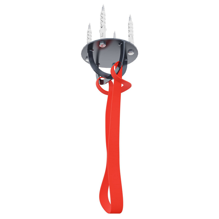 Wzmocnione mocowanie sufitowe do taśm gum worka bokserskiego K-SPORT KSH006/3