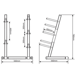 Stojak treningowy na obciążenie K-SPORT KSH014 SP