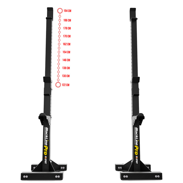 PÓŁPROFESJONALNY Zestaw ŁAWKA + Stojaki do ćwiczeń KSG018