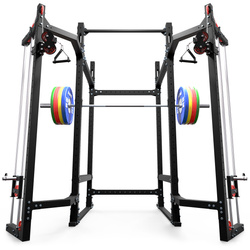 Klatka wolnostojąca FULL POWER RACK SEMI-PRO wielofunkcyjna do ćwiczeń Z BRAMĄ KSG033