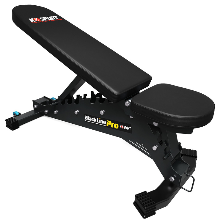 PÓŁPROFESJONALNY Zestaw ŁAWKA + RACK Stojaki do ćwiczeń KSG006