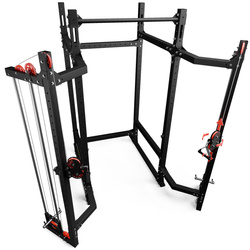 Klatka wolnostojąca FULL POWER RACK SEMI-PRO wielofunkcyjna do ćwiczeń  Z BRAMĄ KSG033