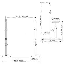ŁAWECZKA REGULOWANA STOJAKI DO WYCISKANIA SZTANGI KSSL069