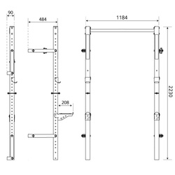 ZESTAW SKŁADANY KSG014 ŁAWKA + RACK STOJAKI DO WYCISKANIA