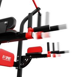 DRĄŻEK+PORĘCZE TRENINGOWE STACJONARNE DO ĆWICZEŃ PODCIĄGANIA MFX005