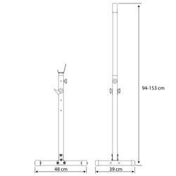 KSH012 Stojaki (2szt) treningowe do ćwiczeń pod sztangę ławkę gryf 200kg