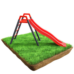 Zjeżdżalnia ogrodowa modułowy metalowy plac zabaw dla dzieci KSOZ013S