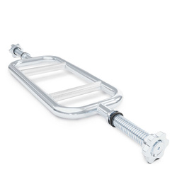 Sztanga kratka z gwintem i zaciskiem gryf młotkowy 27 mm x 86 cm